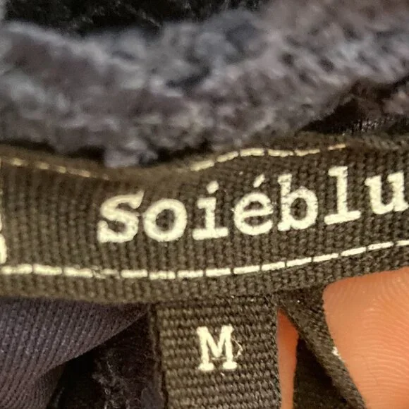 Soieblu Sheer Lace Dress Blue Embroidered Lace Purchased On Modcloth Size M - Picture 4 of 6